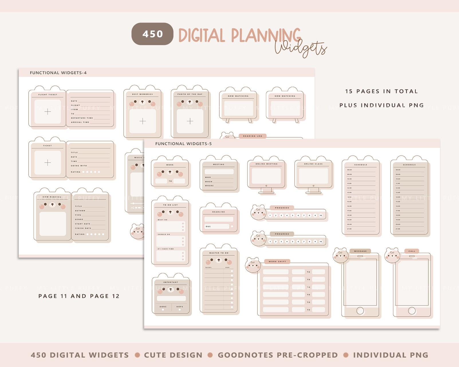 Cute Digital Planner Widgets/ Cute Digital Planner Widgets Stickers ...