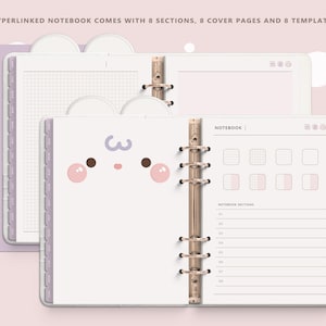 Cute Digital Planner/ 2024 Digital Planner/ Realistic Digital Planner ...