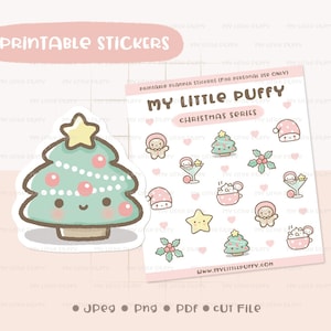 Weihnachten Printable Planner Sticker/ X'Mas Planner Sticker/ Weihnachtsbaum Printable Planner Sticker/ Lebkuchenmann/ Printable/ P0202