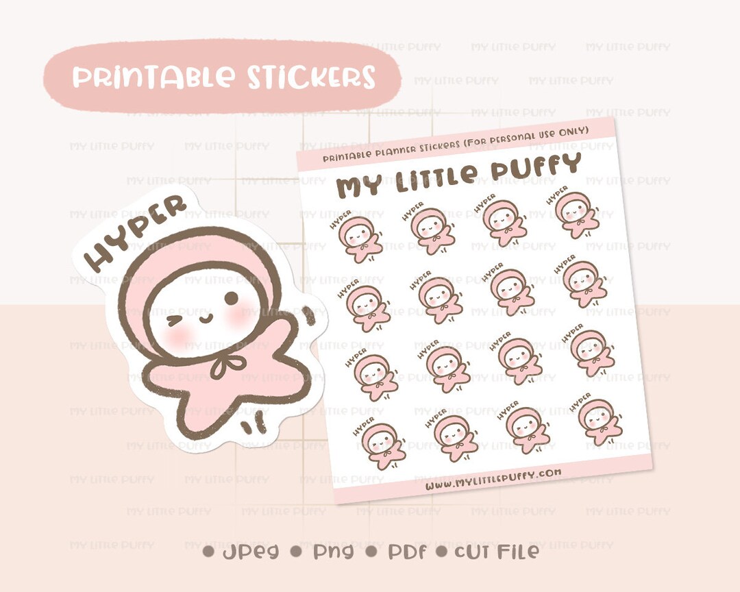 Hyper Printable Planner Sticker/ High Planner Sticker/ Good Vibe ...
