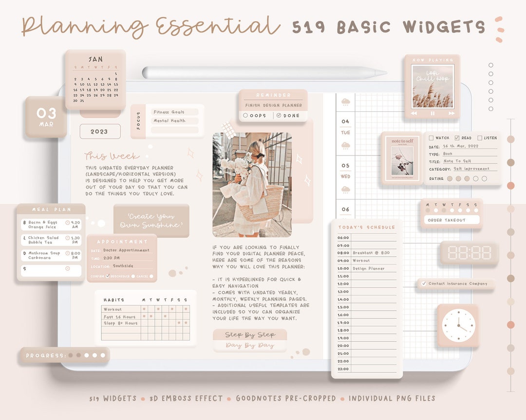 Planning Essentials Digital Stickers — Dash Planner