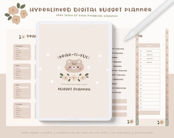 Cute Digital Budget Planner Goodnotes/ Budget Planner Digital/ Cute Digital Budget Planner Ipad/ Digital Finance Planner Ipad Budget Planner