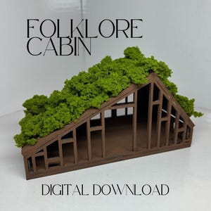The Taylor Swift Folklore Cabin STL 3D Print File (Digital Download Only) for 3D Printing