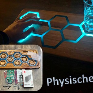 Sensor Touch Servierbrett, LED River Table, interaktives Servierbrett, LED Touch Table, Bauanleitung, Physischer Artikel