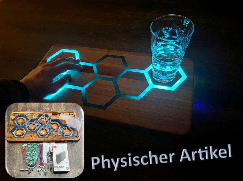 Sensor Touch Serving Board, LED River Table, Interactive Serving Board ...