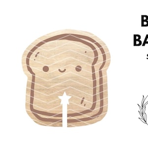 Reusable Wooden Bread Clip SVG | Laser Cut Bag Clip File | Eco Friendly Bread Tag | Sustainable Kitchen | Bread Bag Closure