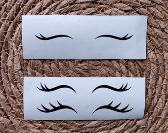 20 Pairs of Unicorn Eyes Sticker | Unicorn eyes | Stickers For Treat | Sleepy Eyelashes | unicorn party decals | Treat stickers