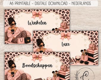 81 Dashboards and trackers for cash stuffing, a6 budget binder, digital download, cash stuffing, budgeting, savings method, Netherlands, saving