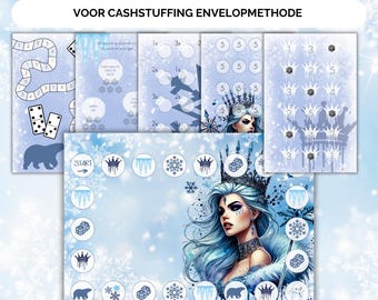 Games A5 for cash stuffing, euro, budget binder, savings challenge, printable, savings method, budget planner, envelope method, cash stuffing