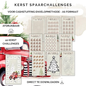 Christmas challenges bundle for cash stuffing, euro, a6 budget binder, savings challenge, printable, savings method, budget planner, euro, saving