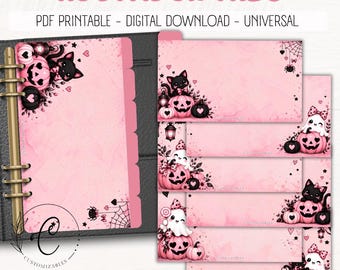A6 Budget Tab Dividers | Personal Binder Tabs | Cash Stuffing Divider Set | Writable Category Tabs | Budget Binder Inserts | Planner Tabs