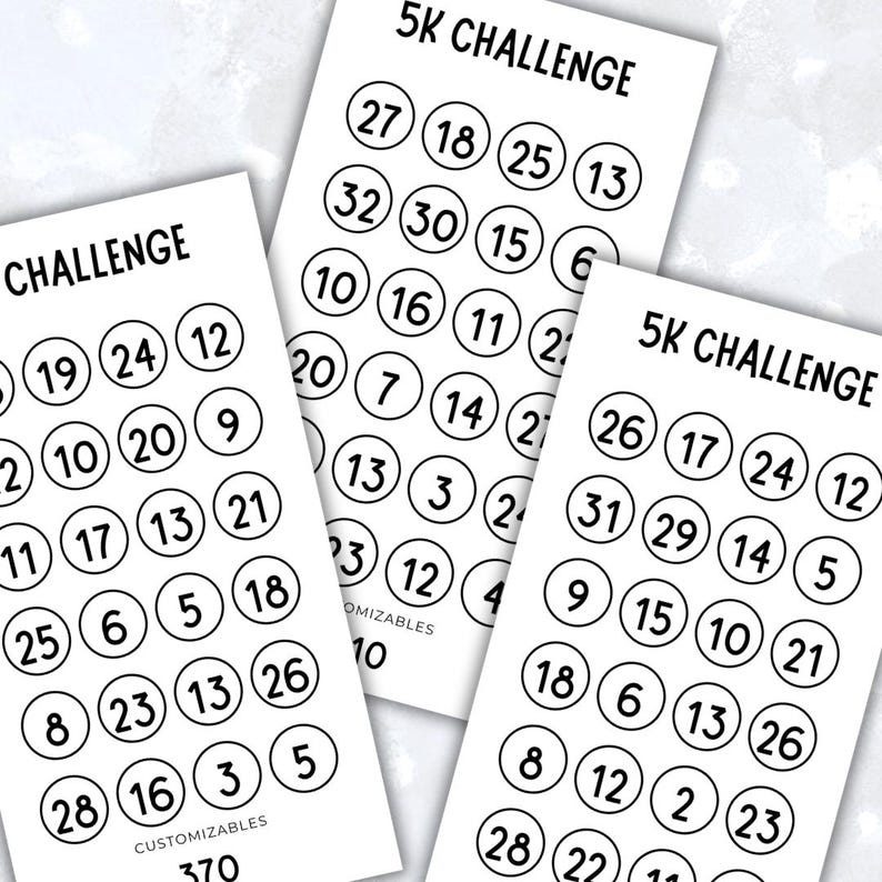 The Basic 5K Savings Challenge - Save 5000 Money Tracker Printable, A6 ...