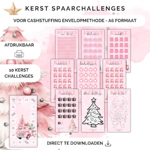 Christmas challenges bundle for cash stuffing, euro, a6 budget binder, savings challenge, printable, savings method, budget planner, euro, saving
