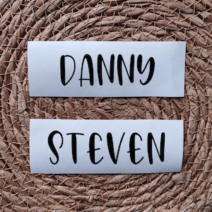 Sticker met naam | Vinyl | Gepersonaliseerde stickers | Eigen naam of tekst | Custom ontwerp sticker | Naamsticker | Diverse afmetingen