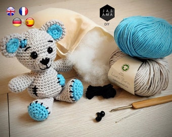 DIY kit - Teddy bear crochet starter kit