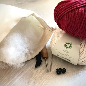 DIY kit Make your own heart-bear premium crochet starter kit image 3