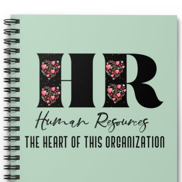 HR Spiral Notebook, HR Gift, Human Resources Gift, Human Resources Notebook, Spiral Notebook, HR Gifts Notebook - Ruled Line