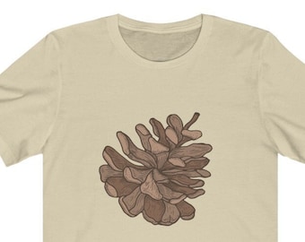 Pine Cone Shirt, Christmas Shirts, Jersey Short Sleeve Tee, Holiday Shirts, Men's Christmas Shirt, Women's Christmas Shirt, Gift for him,