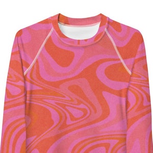 Women's Rash Guard, Print Rash Guard, Stylish Rash Guard, Surf Shirt, Colorful Long Sleeve, Sports Shirt, Outdoors Shirt