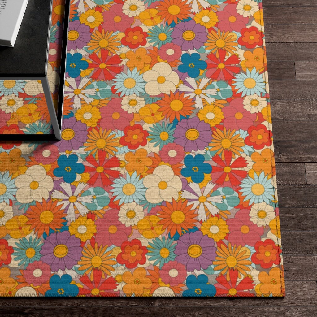 Groovy Dornier Rug, Hippie Rugs, Hippie Decor, Groovy Home Decor