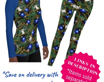 Christmas Leggings, Cute Leggings, Christmas Bulbs, Holiday Leggings, Workout Clothing, Gym Pants, Casual Pants, Women's  Leggings