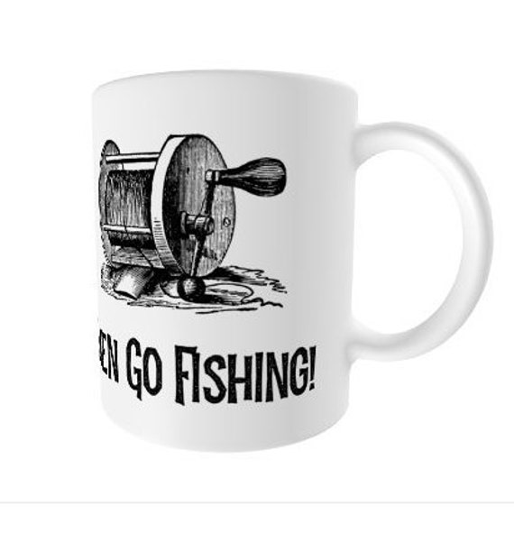 Buy Reel Men Go Fishing Mug, Fishing Mugs, Fishing Gifts, Man Mug