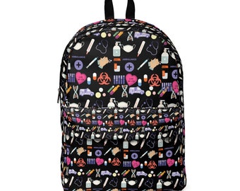 Nurse Backpack, RT Backpack, Cute Adult Backpacks, Minimalist Backpack, Medical bags, Medical Backpacks, Medical Student Backpack, students