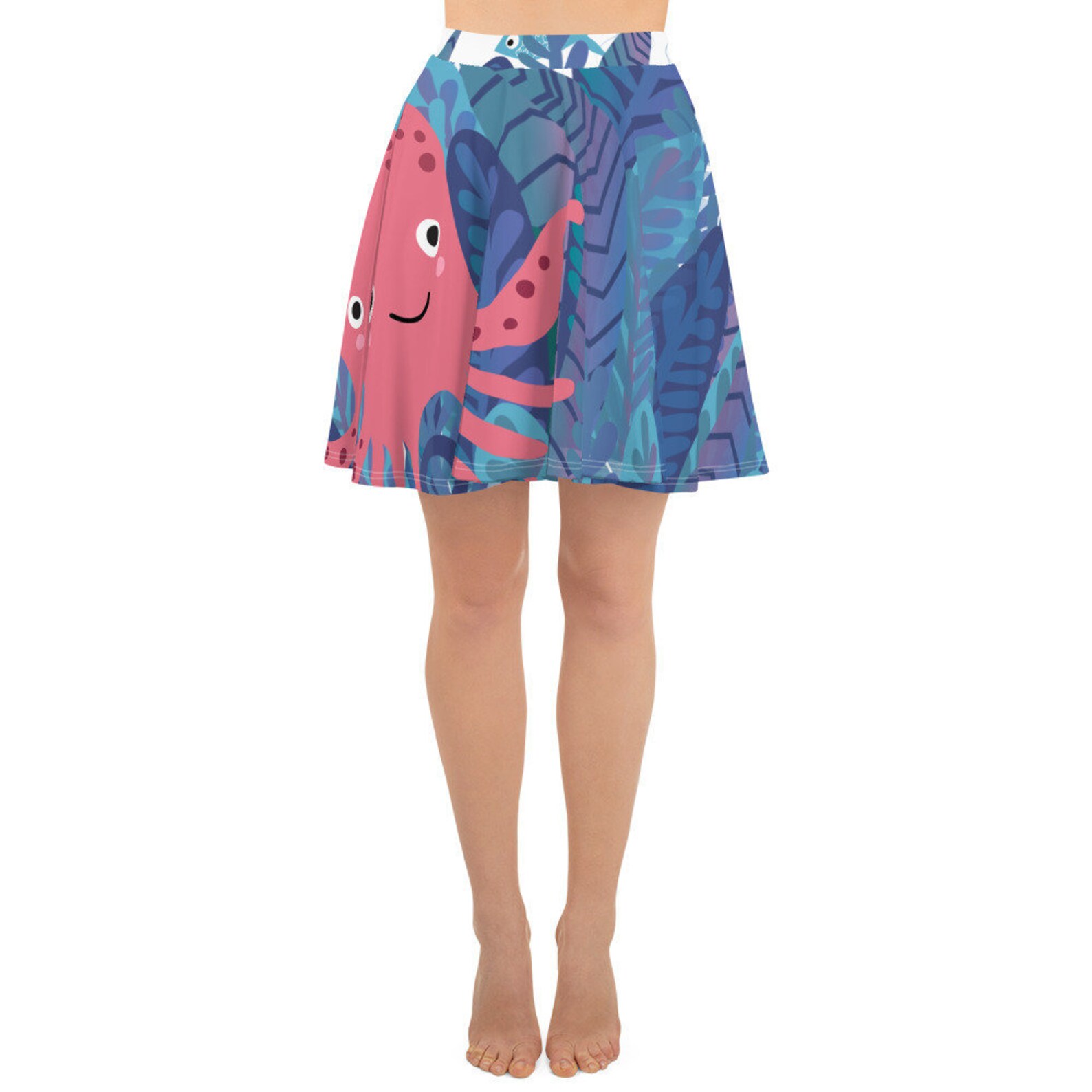 Octopus Flare Skater Dress