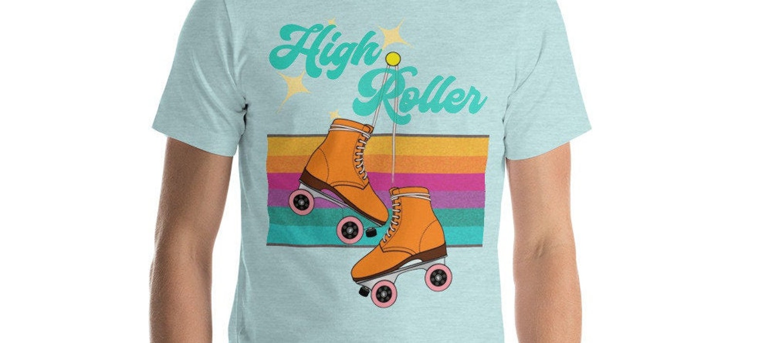 Roller Skating Retro T Shirt High Roller Tee Old School Tee - Etsy