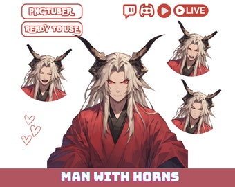PNGTuber Avatar Anime Male | VTuber PNG Model for Twitch & YouTube | Beginner Streamer Character | Veadotube OBS Ready | Instant Download