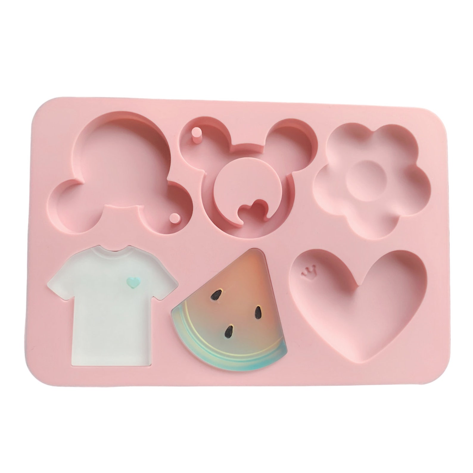 Silicone Mold for Resin Art Flower Resin Mold Heart Resin Etsy