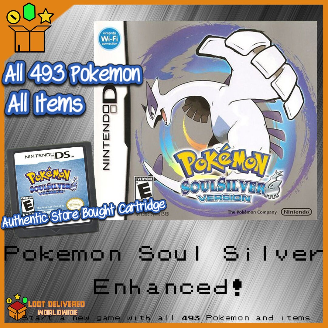 Pokemon Soul Silver All 493 Pokemon Living Pokedex and Items - Etsy Denmark