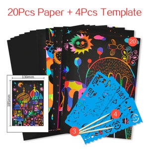 ZMLM Art Craft Kit for Kids: 60 Sheets Magic Rainbow Algeria