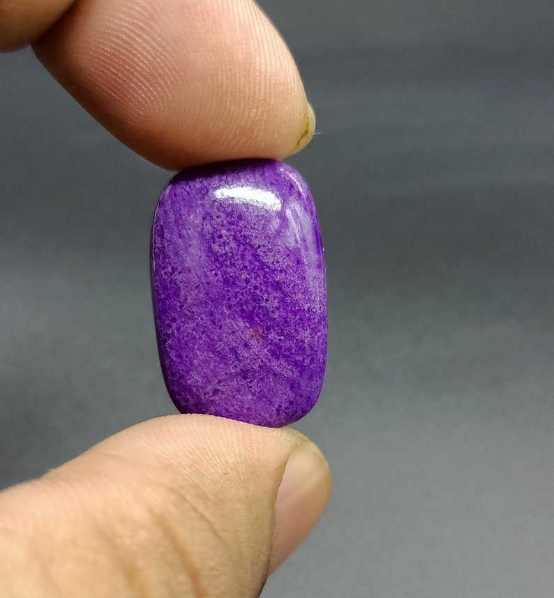 Sugilite For Pendant 25X15X5 Natural Sugilite Fancy Shape Cabochon Gemstone Sugilite Gemstone Free Drilling, 16 CARAT