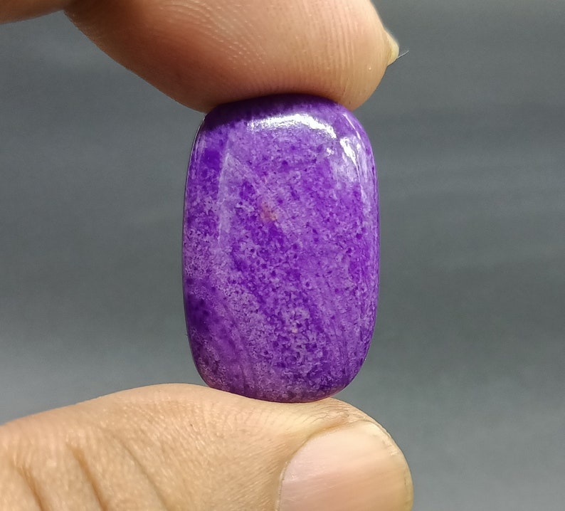 Sugilite For Pendant 25X15X5 Natural Sugilite Fancy Shape Cabochon Gemstone Sugilite Gemstone Free Drilling, 16 CARAT