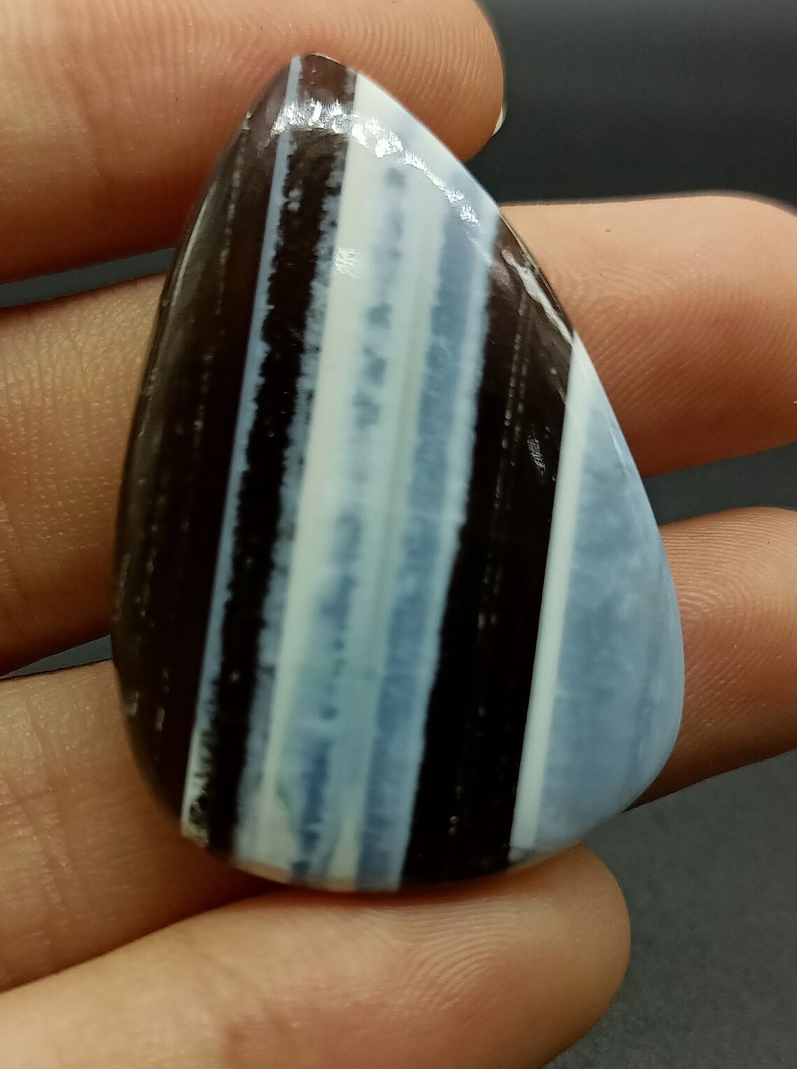 Natural Owyhee Blue Opal Cabochon Pear Shape Opal Etsy