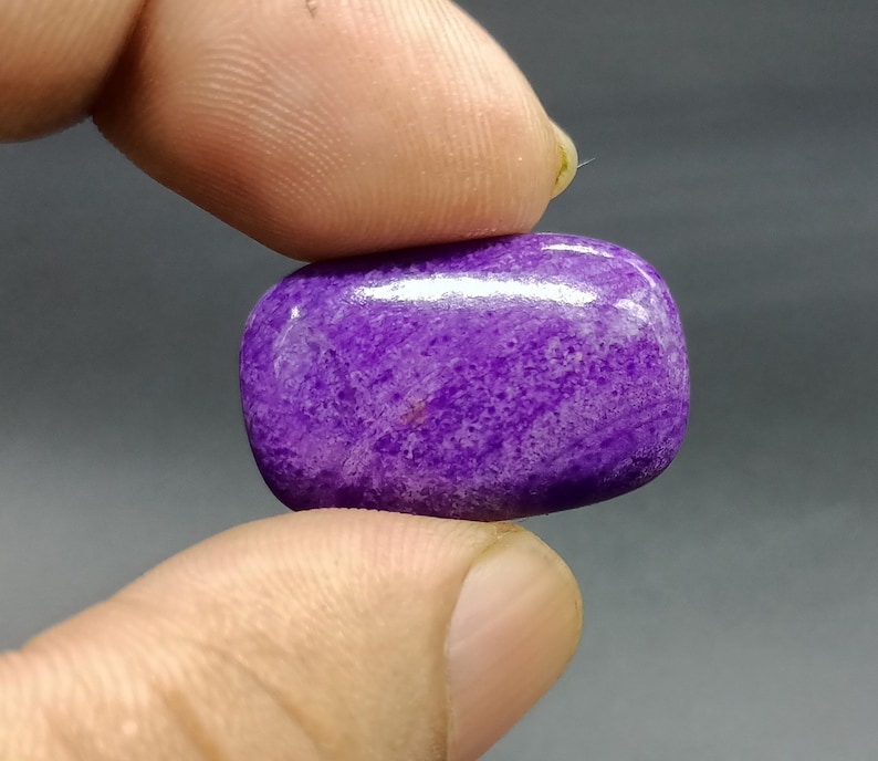 Sugilite For Pendant 25X15X5 Natural Sugilite Fancy Shape Cabochon Gemstone Sugilite Gemstone Free Drilling, 16 CARAT