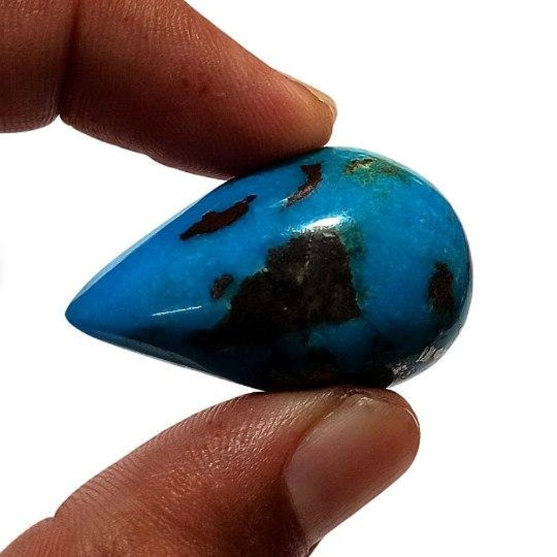 Smooth Polish Fine Quality Turquoise Pendant Gemstone For Jewelry Making 30x19x12 MM Nacozari Turquoise Cabochon,Turquoise Healing Gemstone
