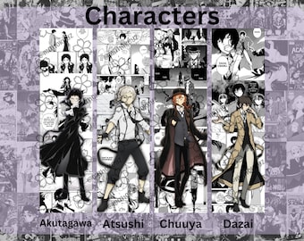 Manga Character Bookmark, Laminated FanartThemed Bookmark / Anime Bookmark
