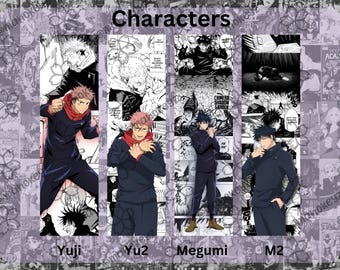 Manga Character Bookmark, Laminated Fanart
