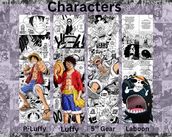 Manga Character Bookmark, Laminated FanartThemed Bookmark / Anime Bookmark