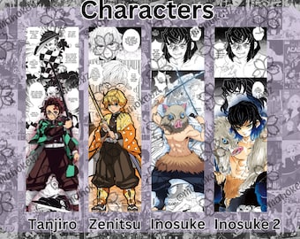 Manga Character Bookmark, Laminated FanartThemed Bookmark / Anime Bookmark