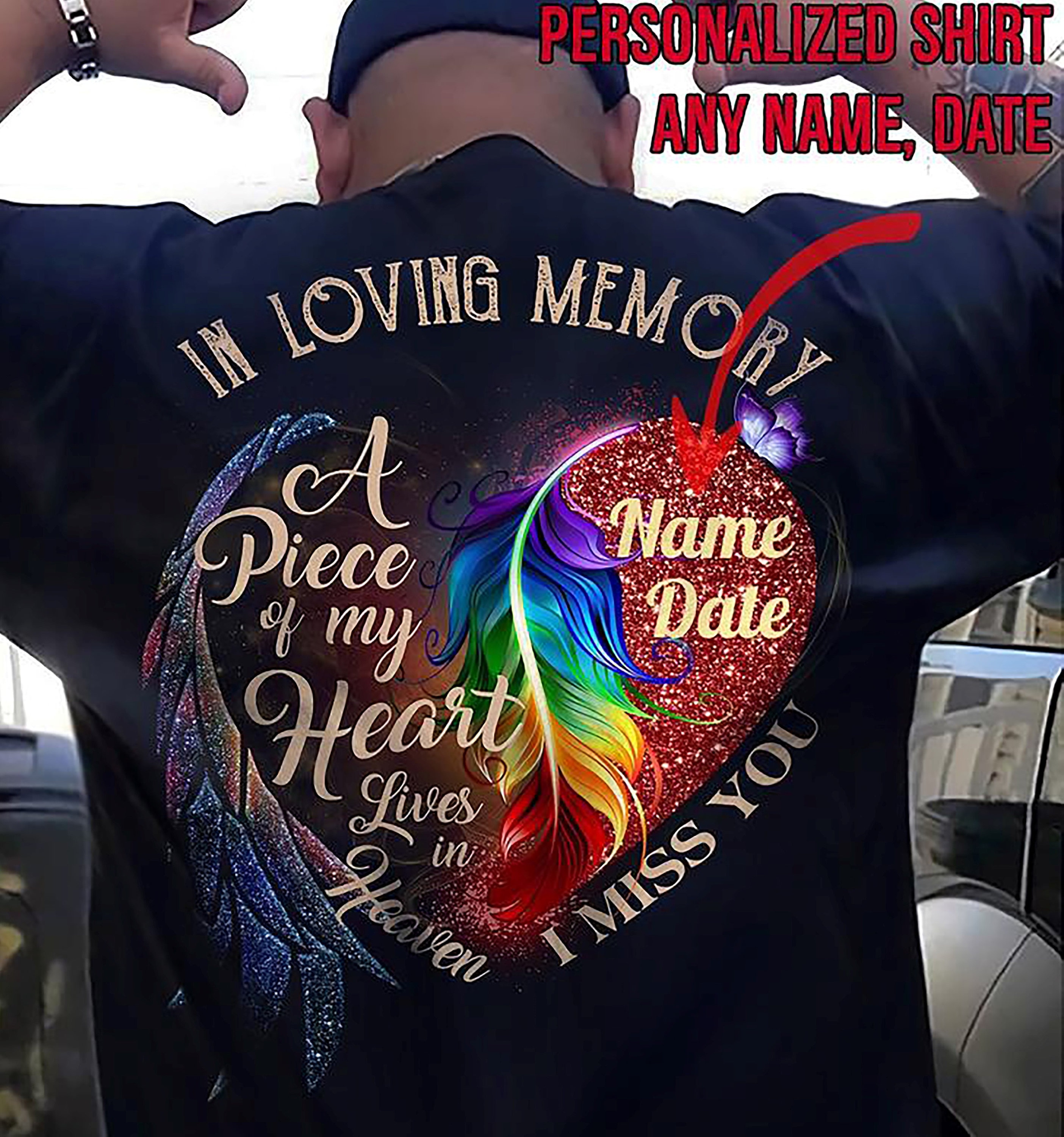 Personalized Memory Shirt Personalized In Loving Memory A Etsy