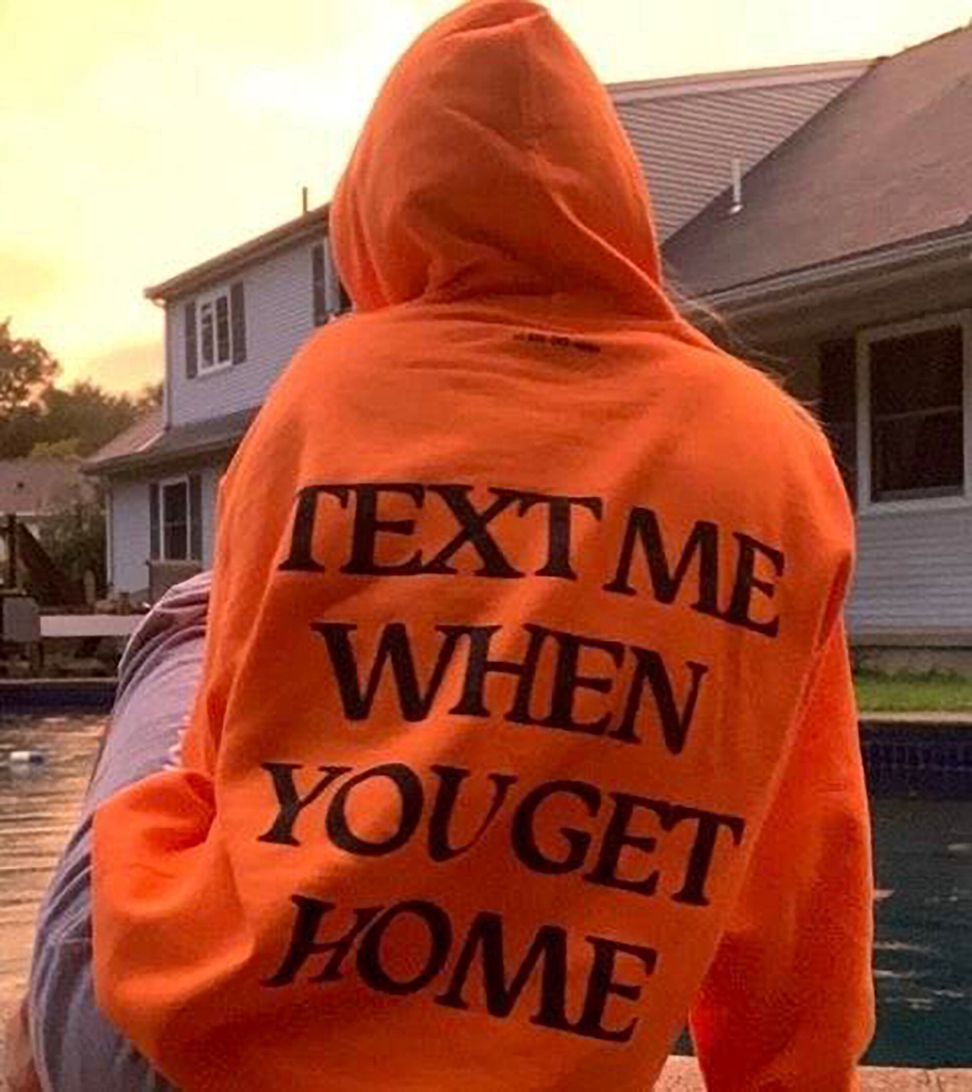 Text Me When You Get Home Hoodie Aesthetic Hoodie Tumblr Etsy