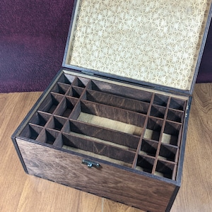 Keepsake Treasure Box Wooden Chest Handmade Stained Custom Gift Keepsake Jewelry Memento Hidden Secrets