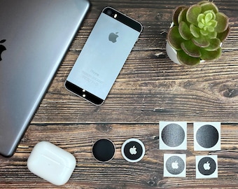 Apple AirTag Matte Black Pink Purple Brown Green Red Color Decal Skin Set - 4 Pack Free Shipping