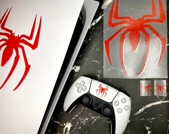 PS5 - Spiderman Spider-Man Peter Parker Sony Playstation Marvel Decal Set Free Shipping