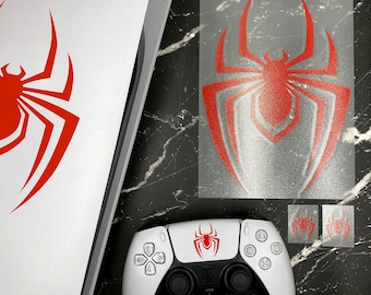 PS5 - Spiderman Spider-Man Miles Morales Sony Playstation Marvel Decal Set Free Shipping
