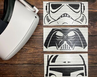 Meta Quest 2 Oculus - 3 Star Wars Stormtrooper Darth Vader Boba Fett Set VR Decals Skin Free Shipping