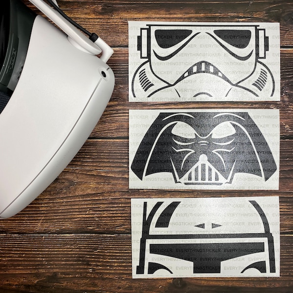 Meta Quest 2 Oculus - 3 Star Wars Stormtrooper Darth Vader Boba Fett Set VR Decals Skin Free Shipping